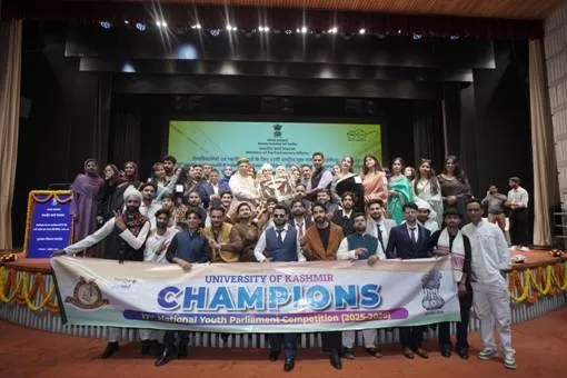 University of Kashmir Wins 17th National Youth Parliament Competition