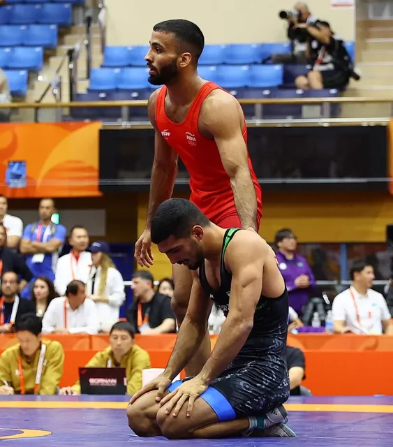 Sujeet Kalkal Wins Gold in Men's 65kg Wrestling at 2026 Asian Games