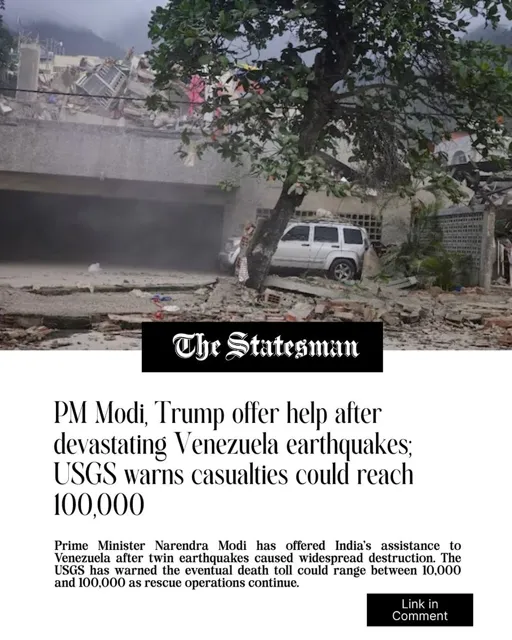 India Extends Support to Venezuela After Devastating Earthquakes