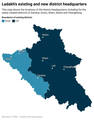 Ladakh to Get Five New Districts: A Step Towards Development