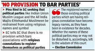 Delisting parties with religious names: ‘only House can decide’