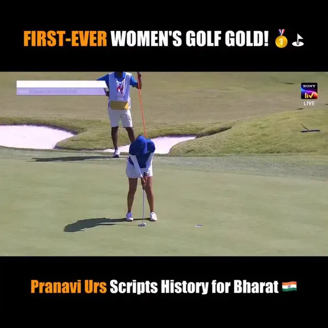 Pranavi Urs Wins Gold in Women's Golf at Asian Games