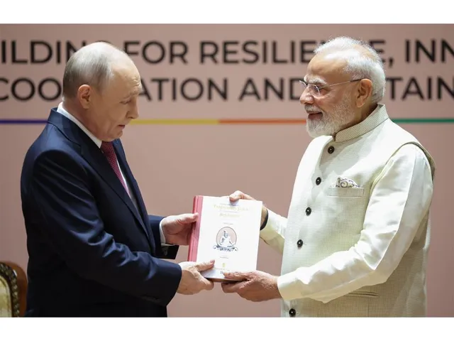 PM Modi Gifts Thirukkural Russian Edition to President Putin