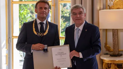 Emmanuel Macron Awarded Olympic Order in Gold for Contributions to Paris 2024
