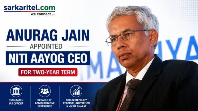 Anurag Jain Appointed as NITI Aayog CEO by Central Government