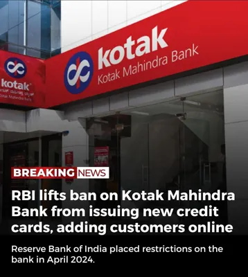 RBI Lifts Restrictions on Kotak Mahindra Bank