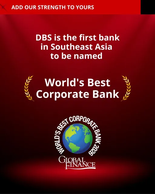 DBS Bank Named World's Best Corporate Bank in 2026