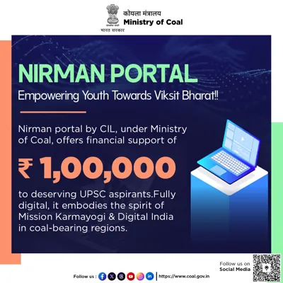 NIRMAN Portal Launched to Support UPSC Aspirants Under PM Modi's Mission Karmayogi