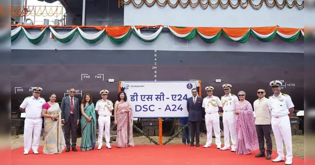 Indian Navy Launches Final Diving Support Craft 'DSC A24' in Kolkata