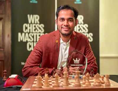 Arjun Erigaisi Stuns Chess World with Wins Against Carlsen and Caruana in Titled Tuesday