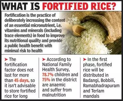 What is fortified rice, and how is it prepared?
