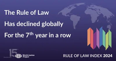 India's Position in the WJP Rule of Law Index 2024