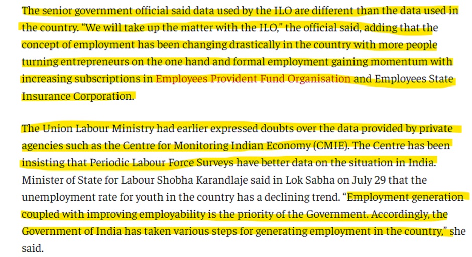 Centre likely to move ILO against its India employment report