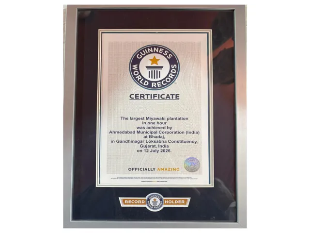 Ahmedabad Sets Guinness World Record with 361,000 Saplings Planted in One Hour