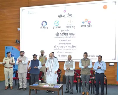 Union Home Minister Shri Amit Shah Launches e-Sakshya, Nyaya Setu, Nyaya Shruti, and e-Summon Apps