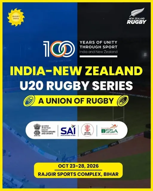 Rajgir to Host India-New Zealand U20 Rugby Series in 2026