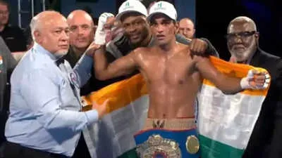 Mandeep Jangra Claims WBF Super Featherweight World Title