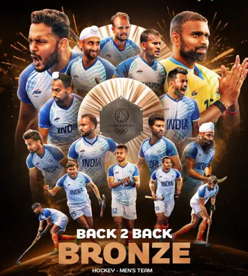Indian Men's Hockey Team Secures Bronze at Paris 2024 Olympics