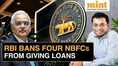 RBI Bars Four NBFCs Including Navi Finserv from Disbursing New Loans
