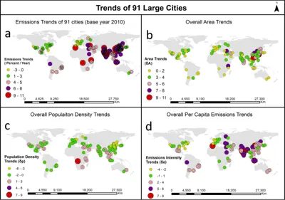 Top Greenhouse Gas Emitting Cities and Global Trends