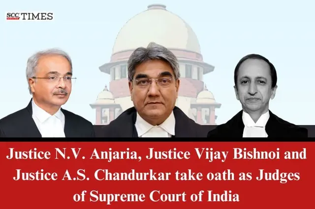 Three New Judges Sworn In at Supreme Court of India
