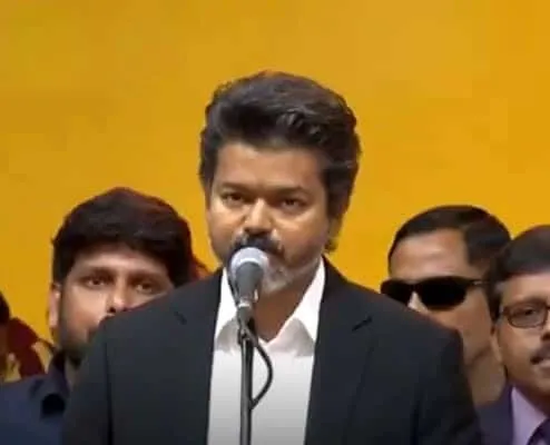 C. Joseph Vijay Sworn in as Tamil Nadu Chief Minister, Marking Major Political Shift
