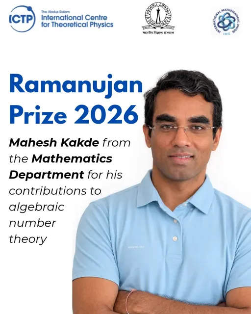 Mahesh Kakde Awarded 2026 Ramanujan Prize for Contributions to Number Theory
