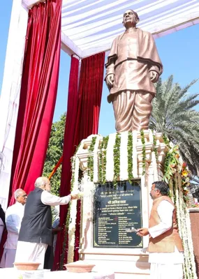 Amit Shah Unveils 11-Ft Tall Statue of Sardar Patel in Jodhpur