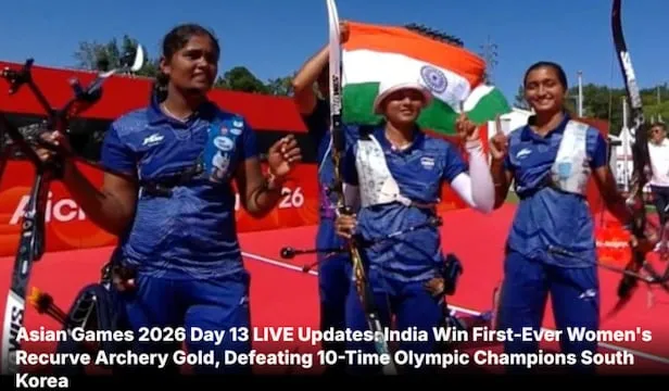 India Wins First Gold in Women's Recurve Archery at Asian Games