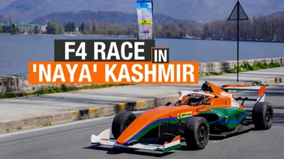 Historic Formula-4 Car Racing Event at Dal Lake, Kashmir