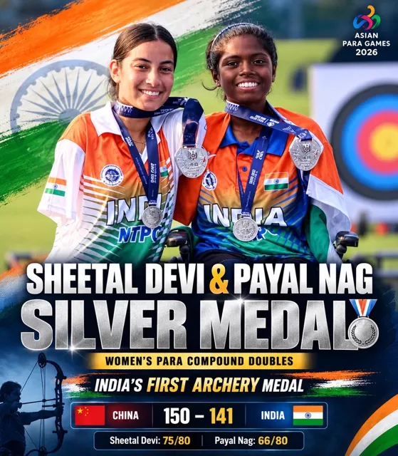 Payal Nag Wins Silver Medal at 2026 Asian Para Games