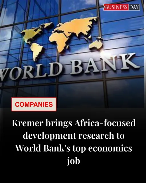 Nobel Laureate Michael Kremer Appointed World Bank Group Chief Economist