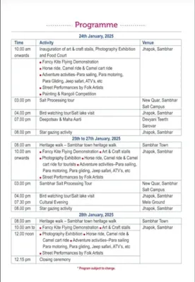 Sambhar Festival 2025: A Celebration of Culture and Heritage