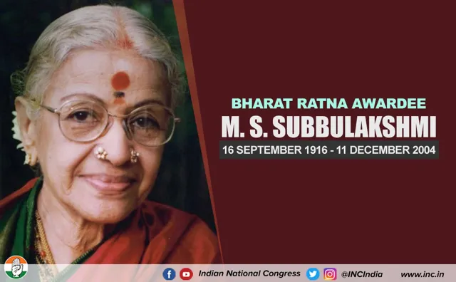 M. S. Subbulakshmi: First Musician to Receive Bharat Ratna