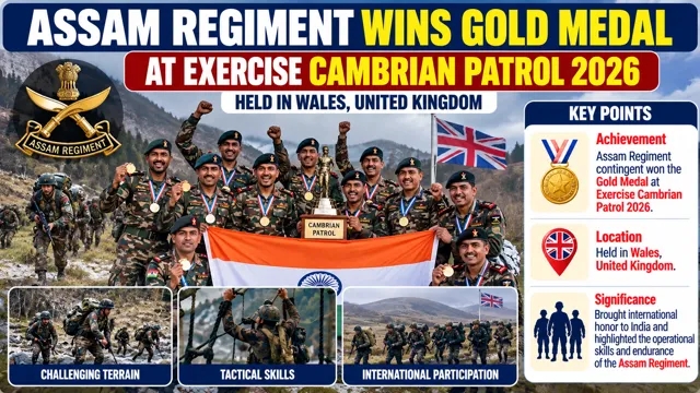 Assam Regiment Wins Gold at Exercise Cambrian Patrol 2026