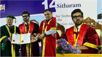 Ram Charan Honored with Honorary Doctorate by Vels University