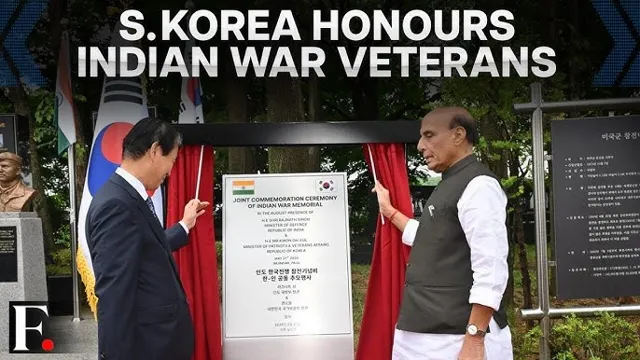 Rajnath Singh Inaugurates Indian War Memorial in South Korea