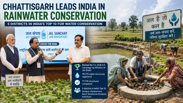 Chhattisgarh Leads in Jal Sanchay Jan Bhagidari 3.0 for Water Conservation