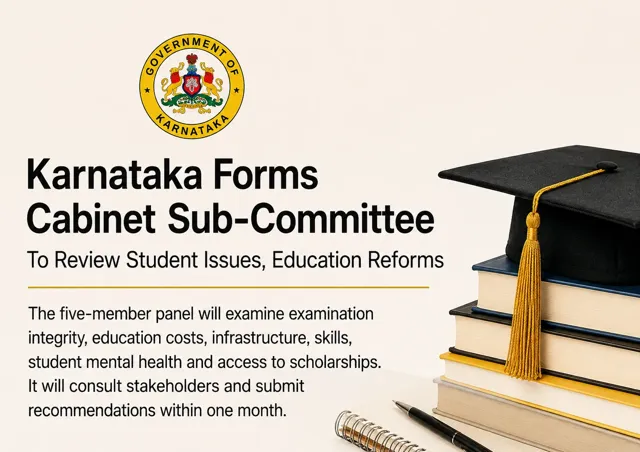 Karnataka Forms Cabinet Sub-Committee for Education Reforms