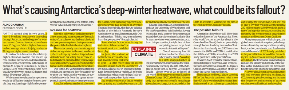 What’s causing Antarctica’s deep-winter heatwave, what could be its fallout?