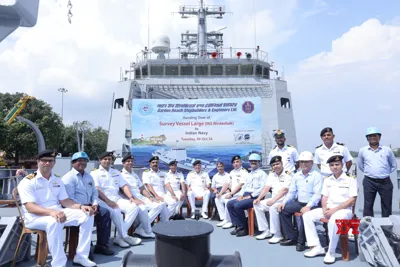 Indian Navy Receives Nirdeshak: Advanced Survey Vessel for Hydrographic Mapping