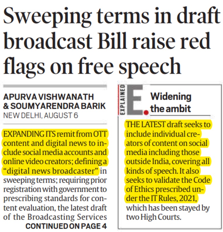 Sweeping terms in draft broadcast Bill raise red flags on free speech
