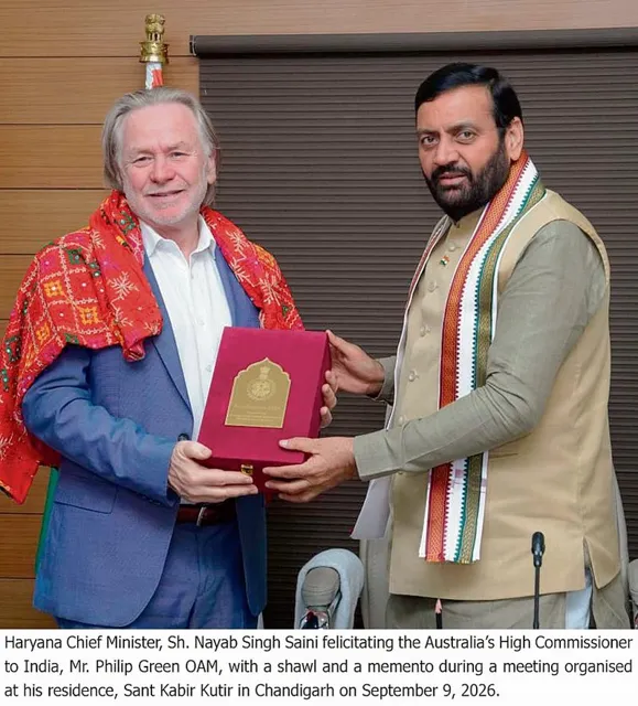Haryana CM Explores Stronger Ties with Australia in Key Sectors
