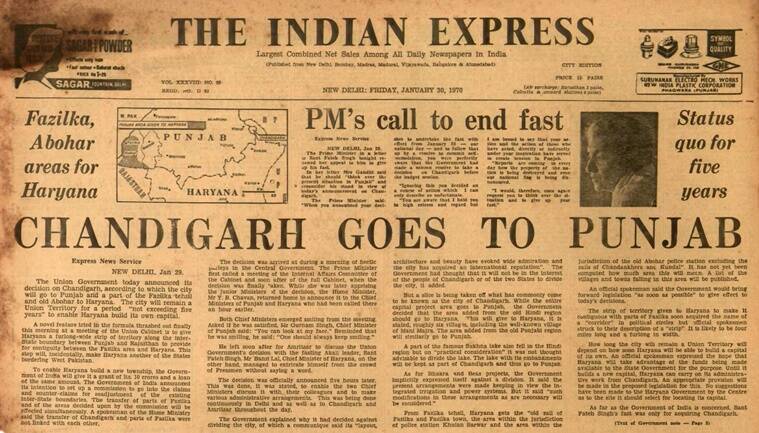 Punjab's claim on Chandigarh