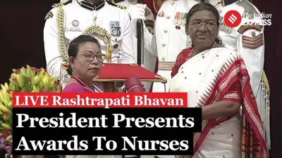 President Murmu Presents 2024 National Florence Nightingale Awards at Rashtrapati Bhavan