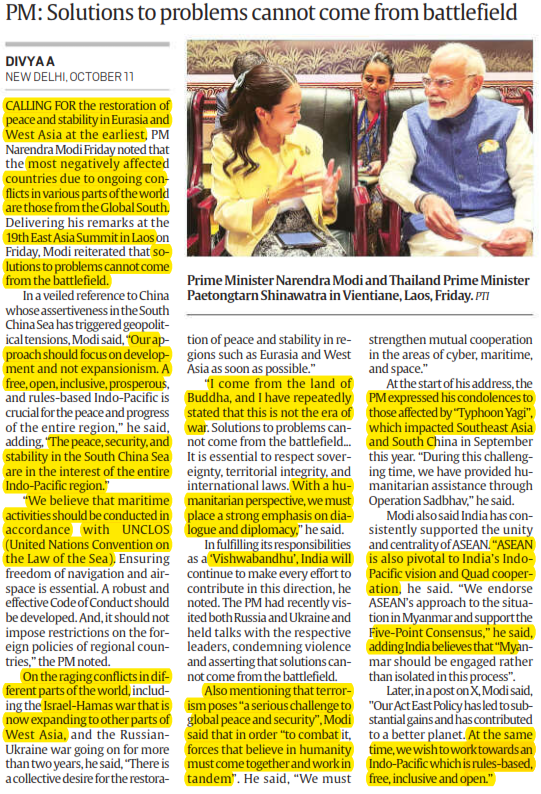 Should focus on development, not expansionism, says Modi