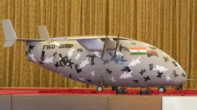 India's Indigenous Bomber Drone: FWD-200B by Flying Wedge Defence