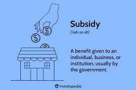 Subsidies vs welfare