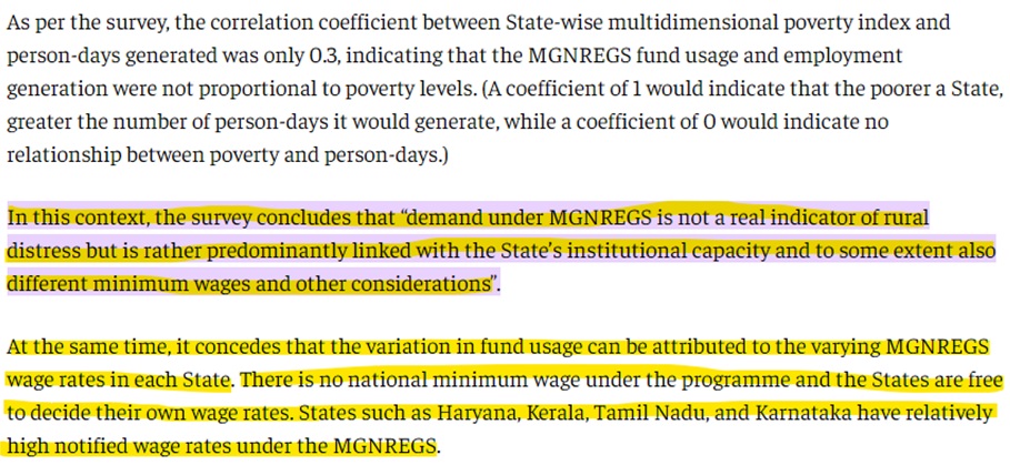 ‘MGNREGS job demand no indicator of distress’