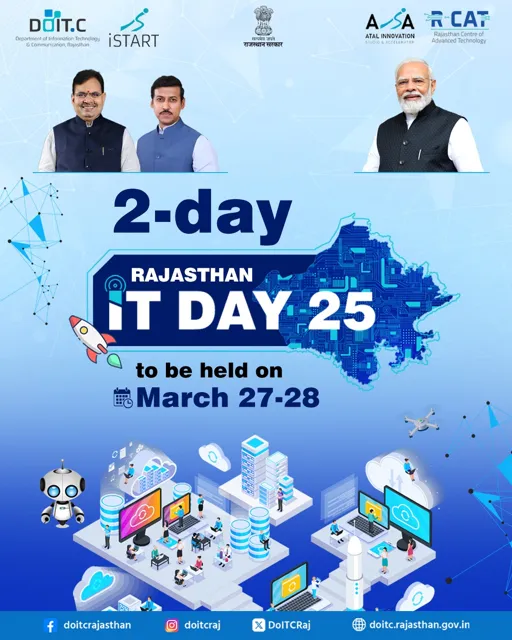 Rajasthan IT Day 2025 to be Held in Jaipur on March 27-28